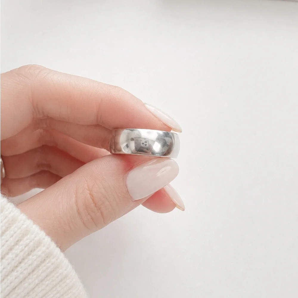 925 Sterling Silver Classic Men's Silver Band Ring Size 9 - Picture 12 of 15